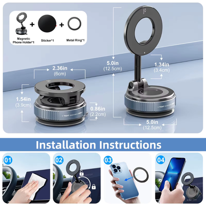 Car Phone Magnetic Stand Rotate 360°