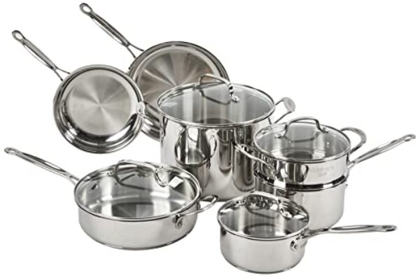 Cuisinart  - Chef's Classic Stainless Steel 11 Piece Cookware Set