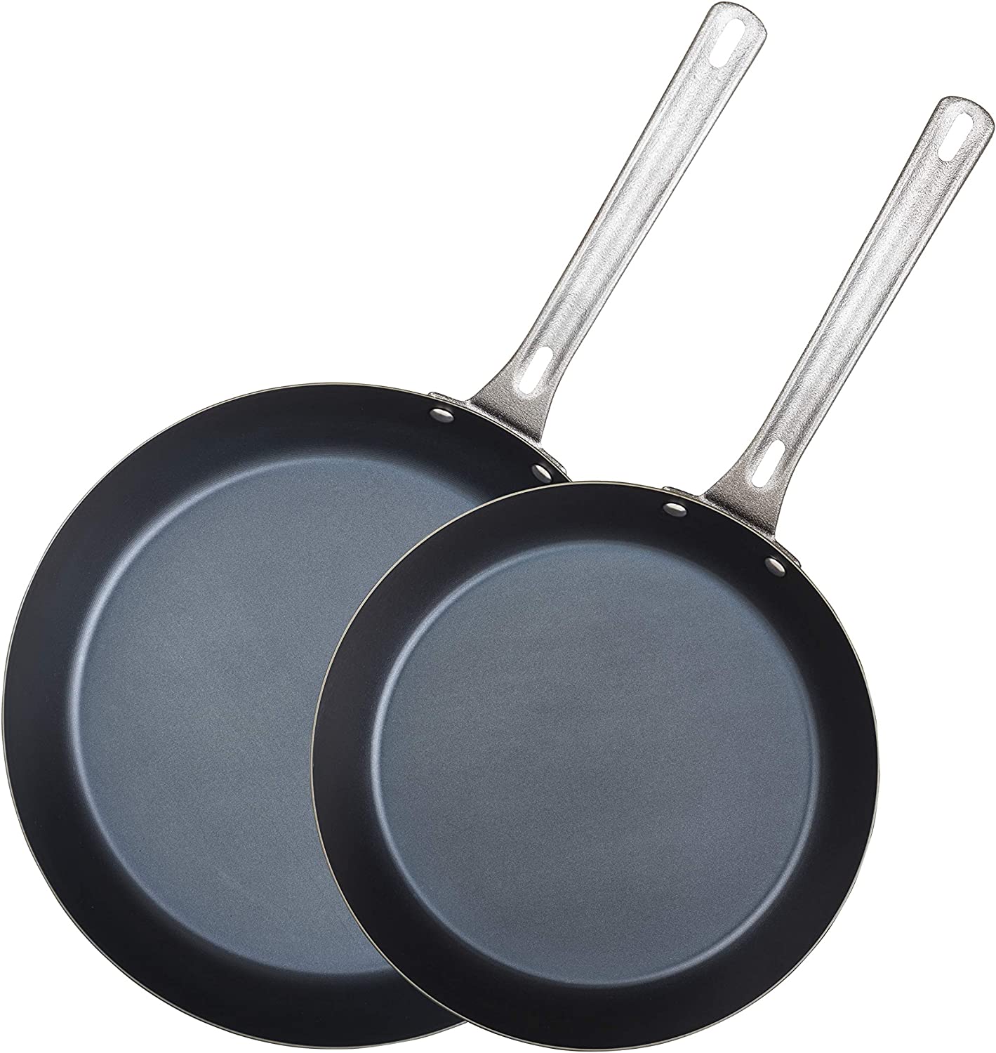 Blue steel cookware set
