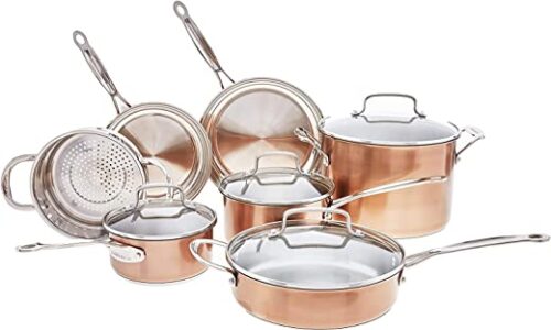 Cuisinart  – Chef’s Classic Stainless Color Series 11 Piece Cookware Set