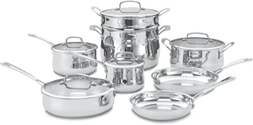 Cuisinart – Contour Stainless 13 Piece Cookware Set