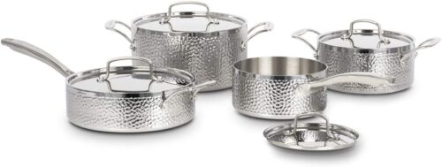 Cuisinart – Tri-Ply Vintage Hand Hammered 8 Piece Cookware Set