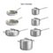 Tramontina – Gourmet Tri-Ply Clad Stainless Steel 12 Piece Cookware Set